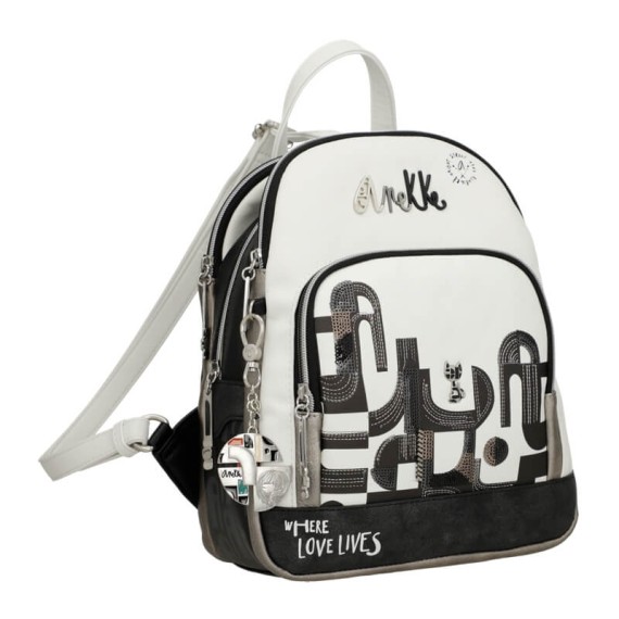 ANEKKE Mochila Tripla Nature Sixties Preto/Branco | Ref. 280.38865-044