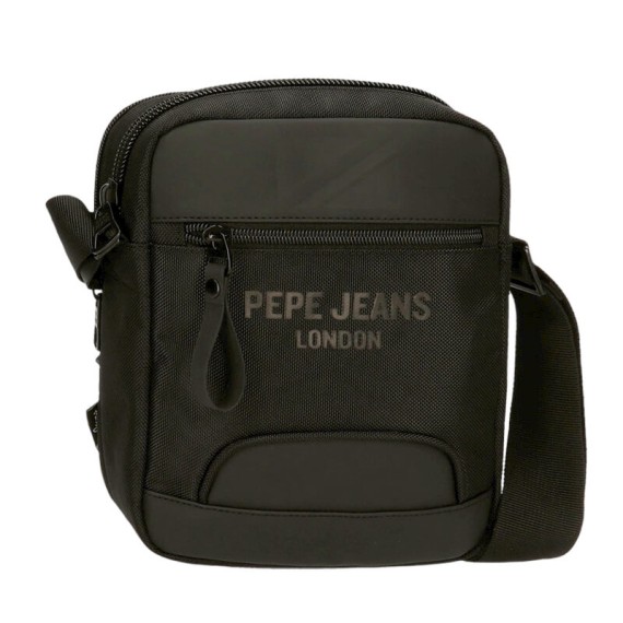 Bolsa de Tiracolo 2C Bolso Frontal PEPE JEANS Bromley 24 Preta | Ref. 186.7065541