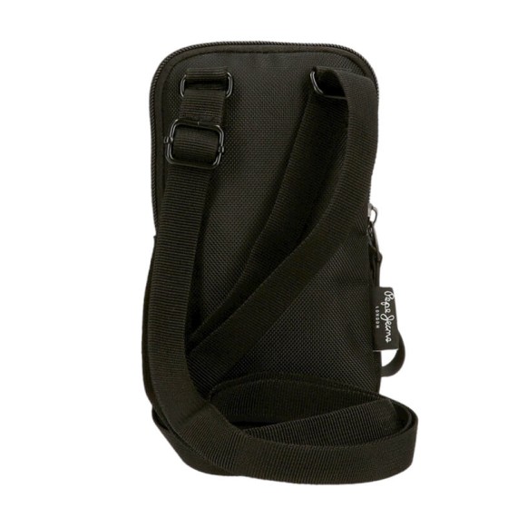 Bolsa Porta Telemóvel PEPE JEANS Bromley 24 Preta | Ref. 186.7065041