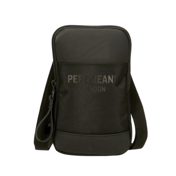 Bolsa Porta Telemóvel PEPE JEANS Bromley 24 Preta | Ref. 186.7065041