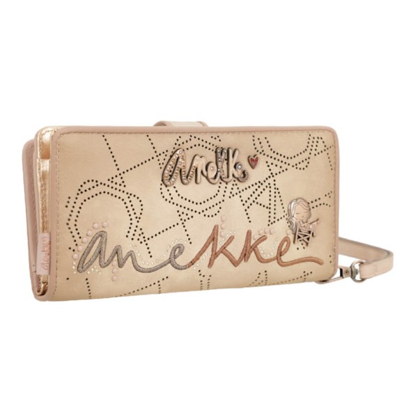 ANEKKE Carteira Grande RFID Hollywood Studio Bege | Ref. 280.38769-901