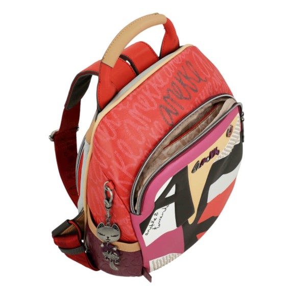 ANEKKE Mochila Anti-Roubo Hollywood Fashion Vermelha | Ref. 280.38795-213