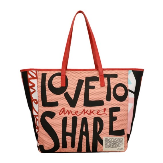 ANEKKE Saco de Praia Grande Hollywood Vermelho | Ref. 280.38474-223