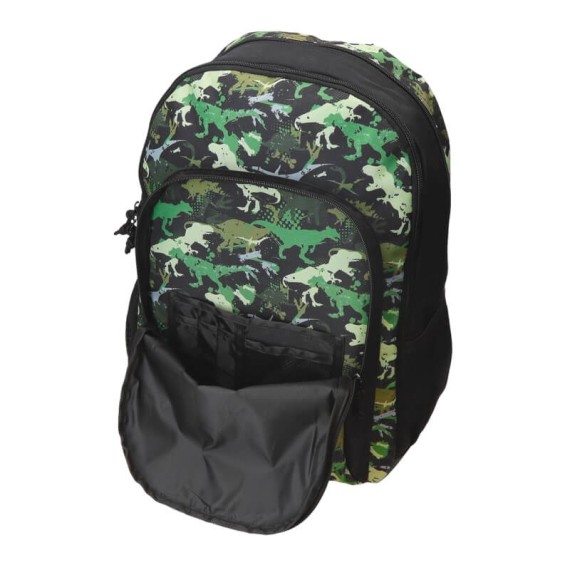 Mochila Escolar Adap. 44Cm 2C MOVOM Raptors Preta | Ref. 186.37726D1