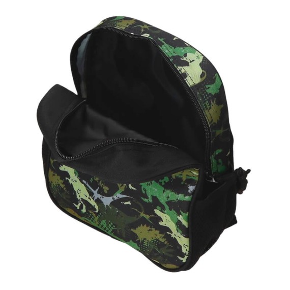 Mochila Pré-Escolar Adap. 25Cm MOVOM Raptors Preta | Ref. 186.37720D1