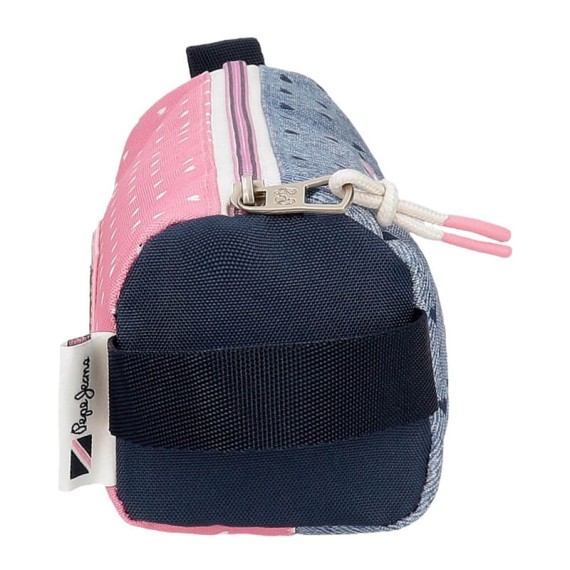 Estojo Escolar Redondo PEPE JEANS Noni Denim Multicolor | Ref. 186.6824121