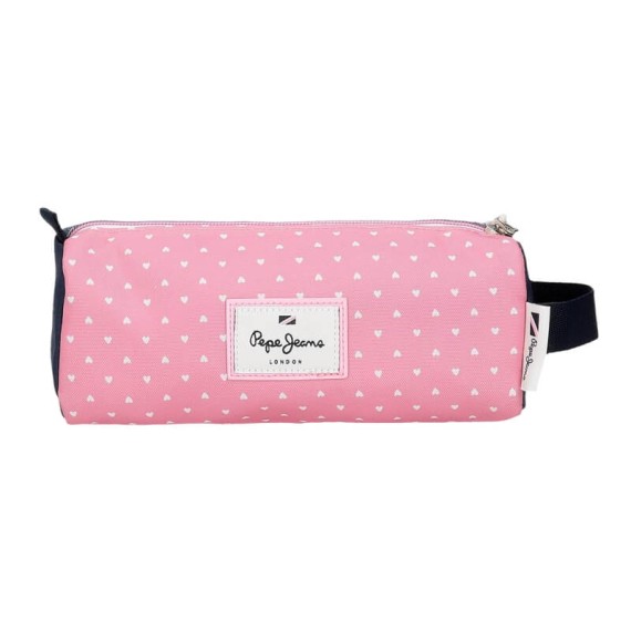 Estojo Escolar Redondo PEPE JEANS Noni Denim Multicolor | Ref. 186.6824121