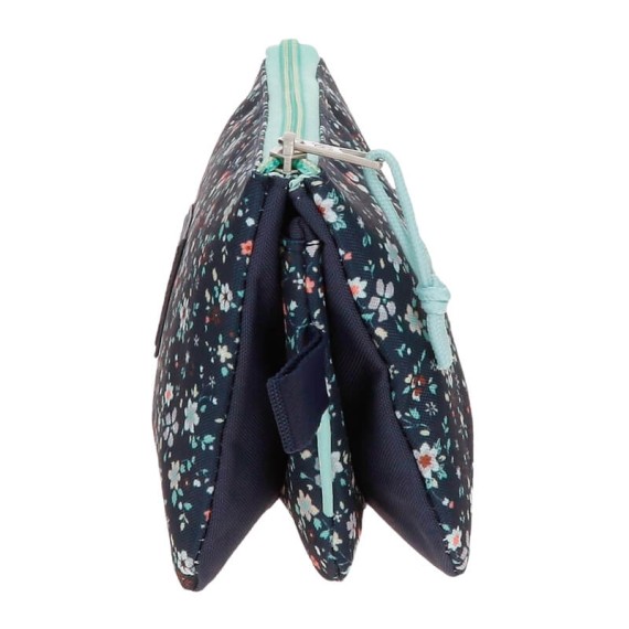 Estojo Escolar Triplo PEPE JEANS Alenka Azul Marinho | Ref. 186.6714321
