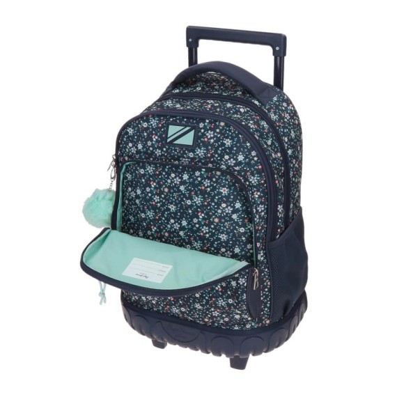 Mochila Escolar Compacta 2R PEPE JEANS Alenka Azul Marinho | Ref. 186.6712921