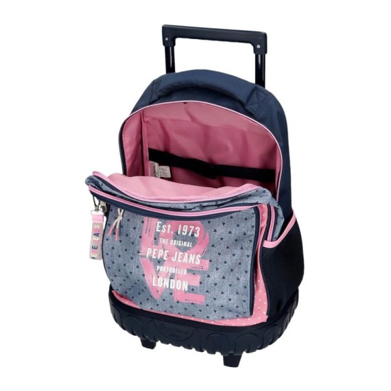 Mochila Escolar Compacta 2R PEPE JEANS Noni Denim Multicolor | Ref. 186.6822921
