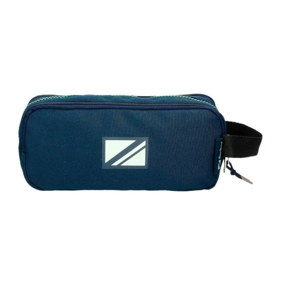 Estojo Escolar 3 Compartimentos PEPE JEANS Ben Verde | Ref. 186.6954721