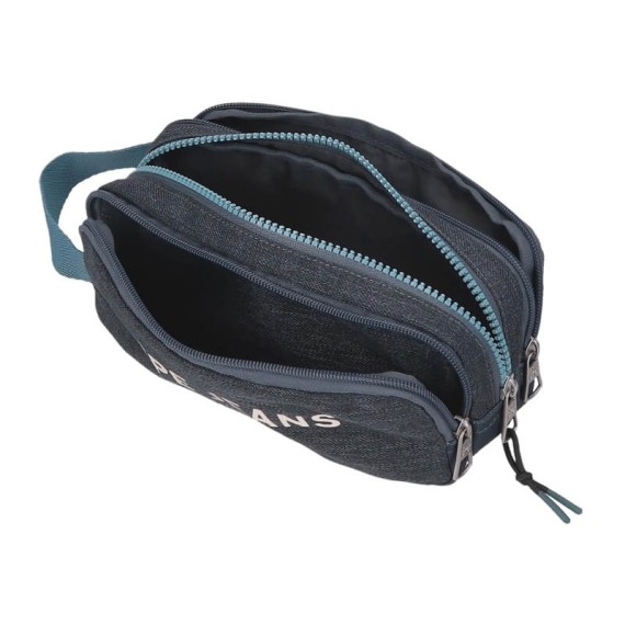 Estojo Escolar 3 Compartimentos PEPE JEANS Edmon Azul Escuro | Ref. 186.6914721