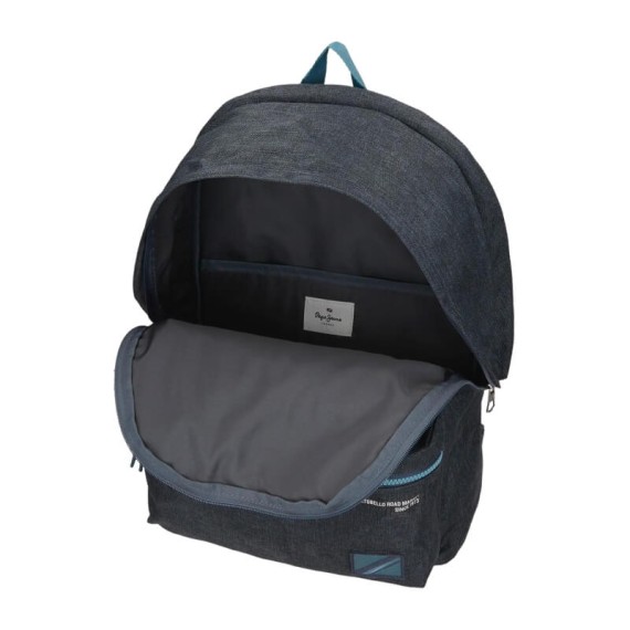 Mochila para Computador Adap. 44cm 2C PEPE JEANS Edmon Azul Escuro | Ref. 186.69124D1