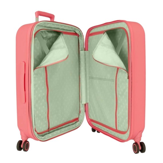 Mala de Viagem Média 70cm 4R Exp. ENSO Beautiful Nature Rosa | Ref. 186.9689222