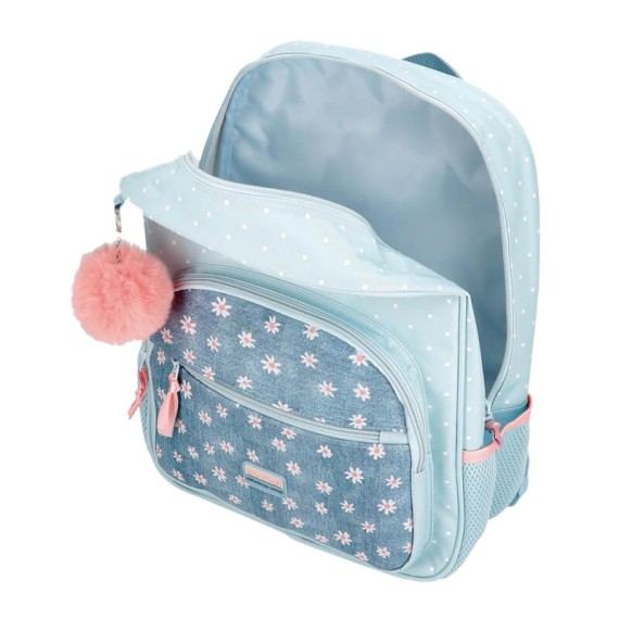 Mochila Escolar Adap. 38Cm MOVOM Live Your Dreams Azul | Ref. 186.37623D1