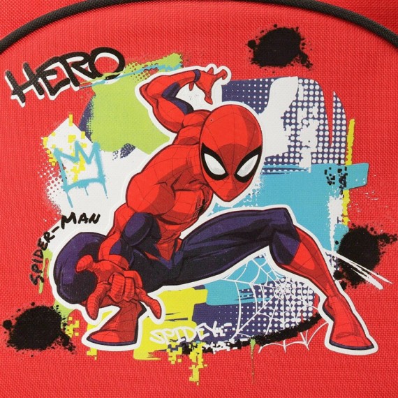 Mochila Infantil 25cm Adap. SPIDERMAN Urban Vermelha | Ref. 186.2932121