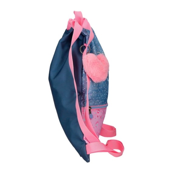 Mochila Saco c/ Bolso Frontal ENSO Dreamers Azul | Ref. 186.9693821