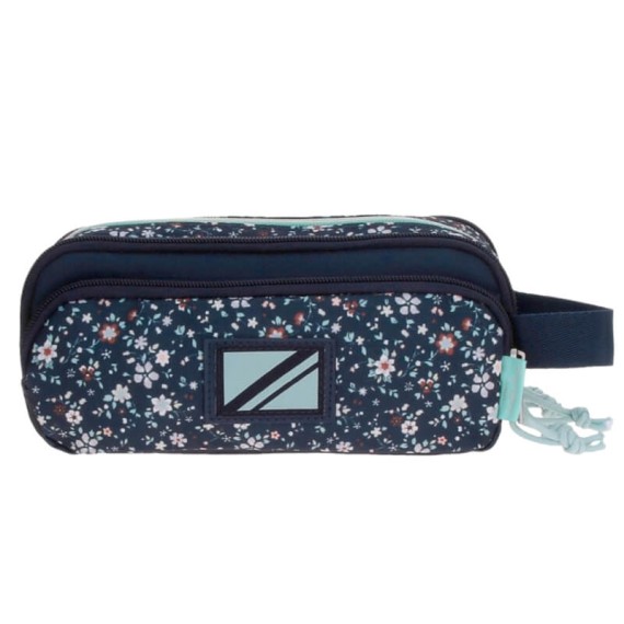 Estojo Escolar 5 Compartimentos PEPE JEANS Alenka Azul Marinho | Ref. 186.6714521