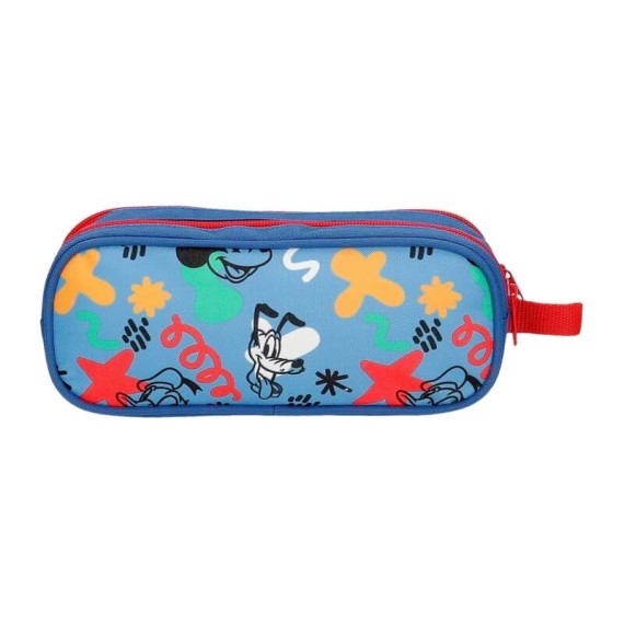 Estojo Escolar Duplo MICKEY Peek a Boo Azul Marinho | Ref. 186.4224241