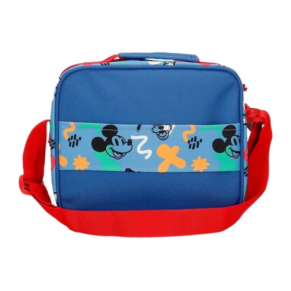 Lancheira Térmica Adaptável MICKEY Peek a Boo Azul Marinho | Ref. 186.4224841