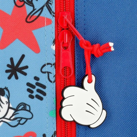 Lancheira Térmica Adaptável MICKEY Peek a Boo Azul Marinho | Ref. 186.4224841