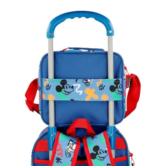 Lancheira Térmica Adaptável MICKEY Peek a Boo Azul Marinho | Ref. 186.4224841
