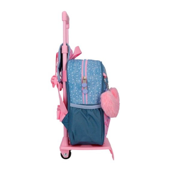 Mochila Pré-Escolar 25Cm c/ Carro ENSO Dreamers Azul | Ref. 186.96921T1