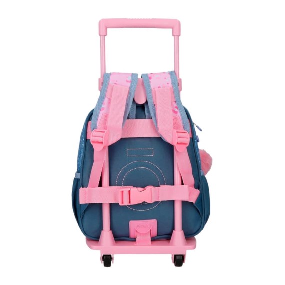 Mochila Pré-Escolar 25Cm c/ Carro ENSO Dreamers Azul | Ref. 186.96921T1