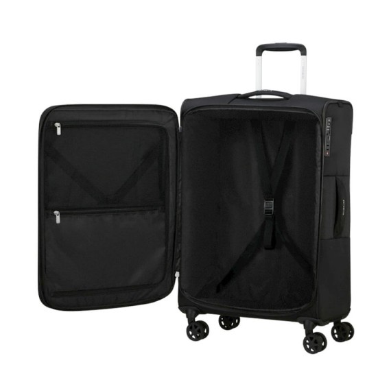 SAMSONITE Mala de Viagem / Trolley Média 68cm 4R Exp. Urbify Preta | Ref. 92KO700609