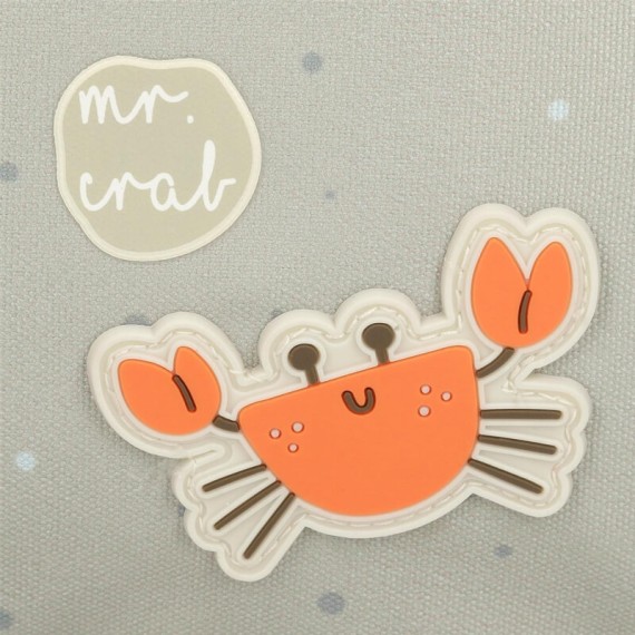 Mochila Pré-Escolar 28Cm c/ Carro ENSO Mr. Crab Azul | Ref. 186.97522T1