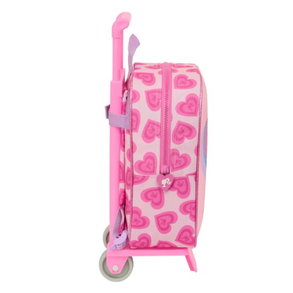 Mochila de Criança 27cm c/ Carro BARBIE Love Rosa | Ref. 248.612410280 Mochila de Criança 27cm c/ Carro BARBIE Love Rosa | Ref. 248.612410280