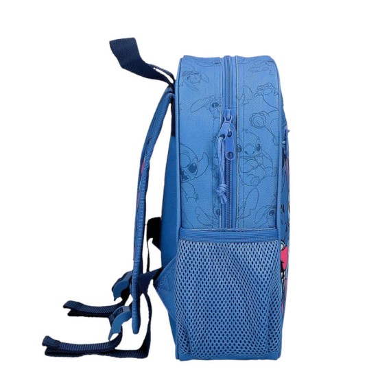 Mochila Pré-Escolar Adap. 28cm STITCH Happy Azul | Ref. 186.43821D2 Mochila Pré-Escolar Adap. 28cm STITCH Happy Azul | Ref. 186.43821D2