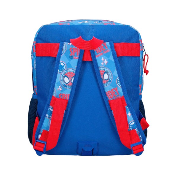 Mochila Pré-Escolar Adap. 33cm SPIDEY Power of 3 Azul | Ref. 186.20123D2