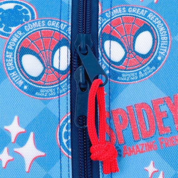 Mochila Pré-Escolar Adap. 33cm SPIDEY Power of 3 Azul | Ref. 186.20123D2