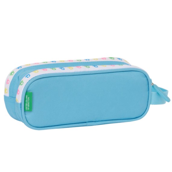 Estojo Escolar Duplo BENETTON Spring Azul Claro | Ref. 248.812451513