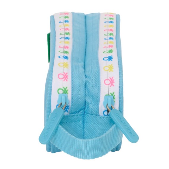 Estojo Escolar Duplo BENETTON Spring Azul Claro | Ref. 248.812451513
