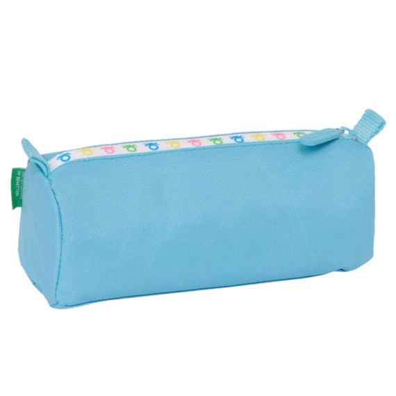 Estojo Escolar Rectangular BENETTON Spring Azul Claro | Ref. 248.812451742 Estojo Escolar Rectangular BENETTON Spring Azul Claro | Ref. 248.812451742