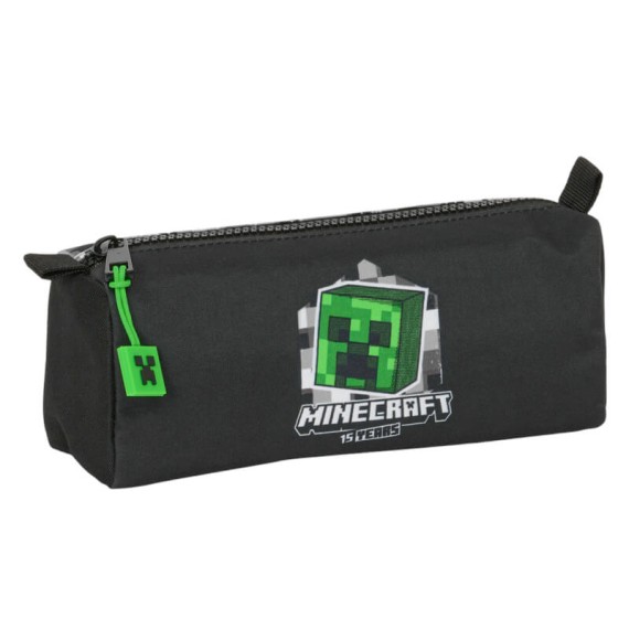 Estojo Escolar Retangular MINECRAFT Preto | Ref. 248.812447742