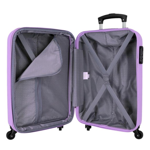 Mala de Cabine / Trolley 55cm 4 Rodas Exp. ROLL ROAD Flex Malva | Ref. 186.584866F