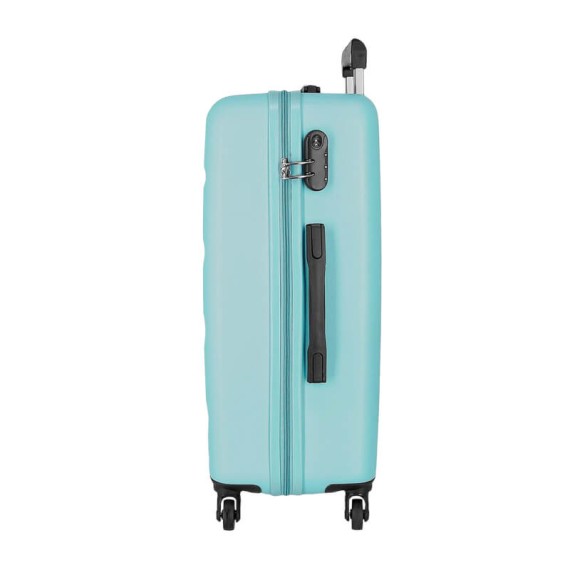 Mala de Viagem / Trolley Médio 65cm 4R ROLL ROAD Flex Azul Claro | Ref. 186.584946EB