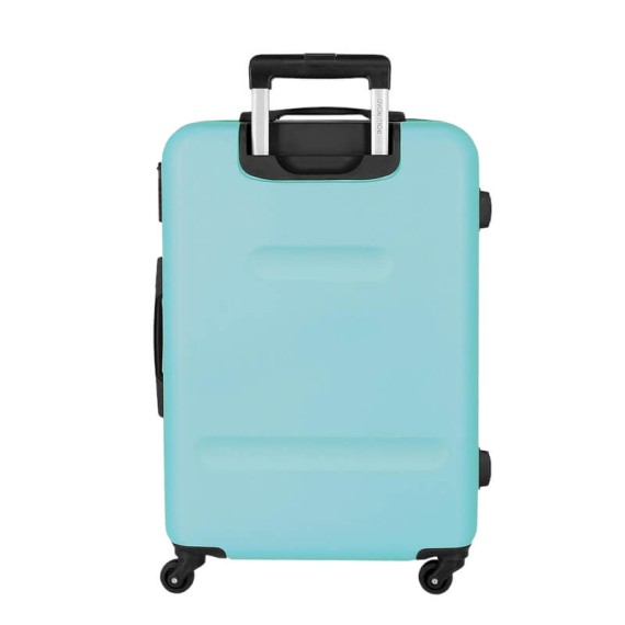 Mala de Viagem / Trolley Médio 65cm 4R ROLL ROAD Flex Azul Claro | Ref. 186.584946EB