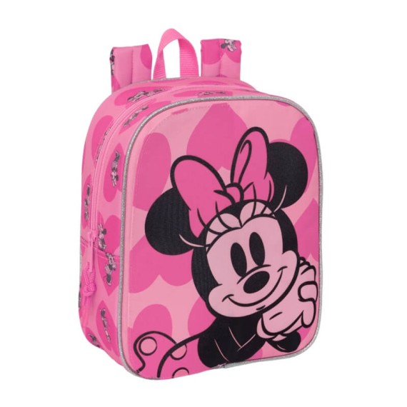 Mochila de Criança Adap. 27Cm Front-Inter MINNIE Loving Fuchsia | Ref. 248.612334232