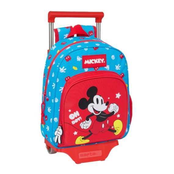 Mochila Infantil 34Cm c/ Carro MICKEY Fantastic Azul/Vermelho, Modelo: Mochila 34cm + Carro, Cor: Fantastic Mochila Infantil 34Cm c/ Carro MICKEY Fantastic Azul/Vermelho, Modelo: Mochila 34cm + Carro, Cor: Fantastic