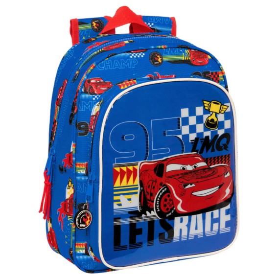 Mochila Infantil Adap. 33cm CARS Race Ready Azul | Ref. 248.612411524 Mochila Infantil Adap. 33cm CARS Race Ready Azul | Ref. 248.612411524