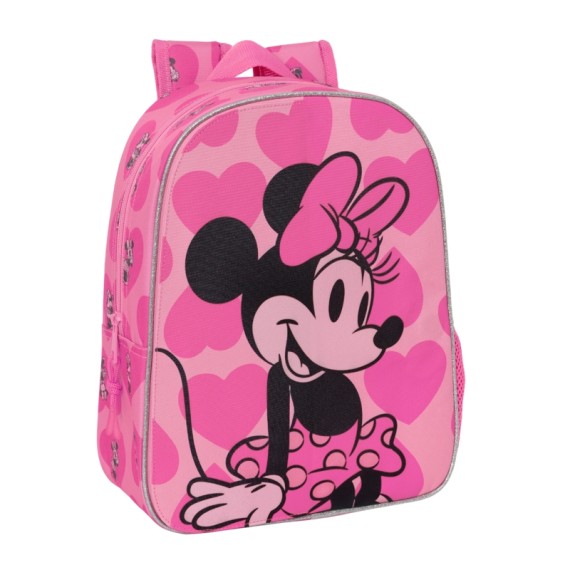 Mochila Infantil Adap. 34Cm Front-Inter MINNIE Loving Fuchsia | Ref. 248.612334185