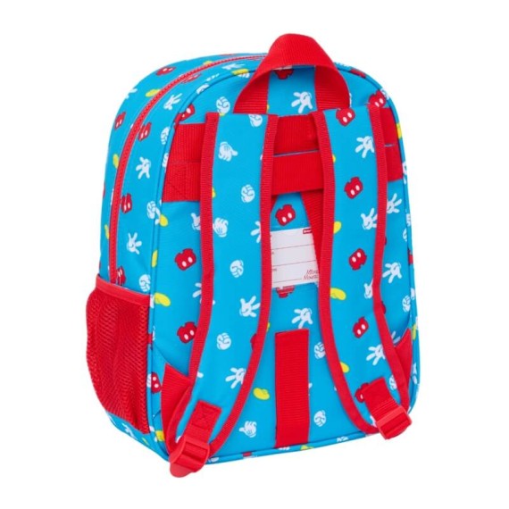 Mochila Infantil Adap. 34Cm MICKEY Fantastic Azul/Vermelho | Ref. 248.612333185