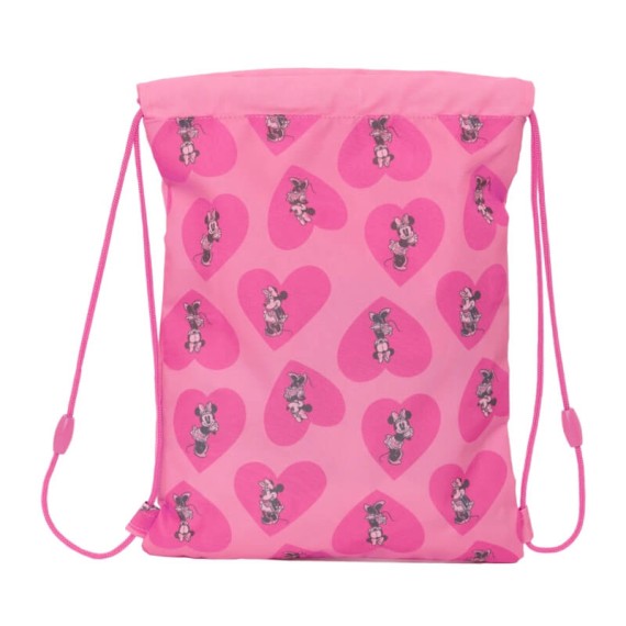 Mochila Saco Júnior 34Cm MINNIE Loving Fuchsia | Ref. 248.612334855