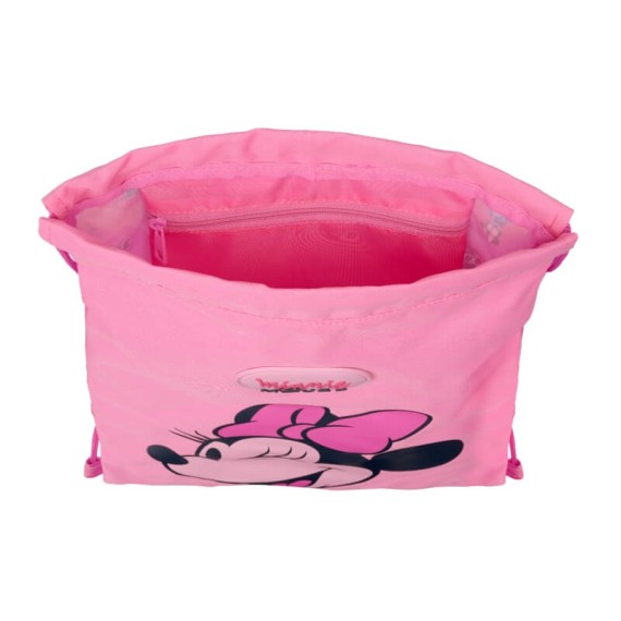 Mochila Saco Júnior 34Cm MINNIE Loving Fuchsia | Ref. 248.612334855
