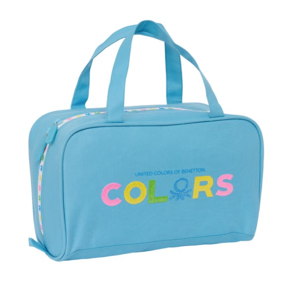 Necessaire Rectangular BENETTON Spring Azul Claro | Ref. 248.812451720