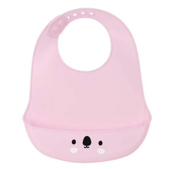 Babete de Silicone SAFTA Koala Pink | Ref. 248.822107922 Babete de Silicone SAFTA Koala Pink | Ref. 248.822107922